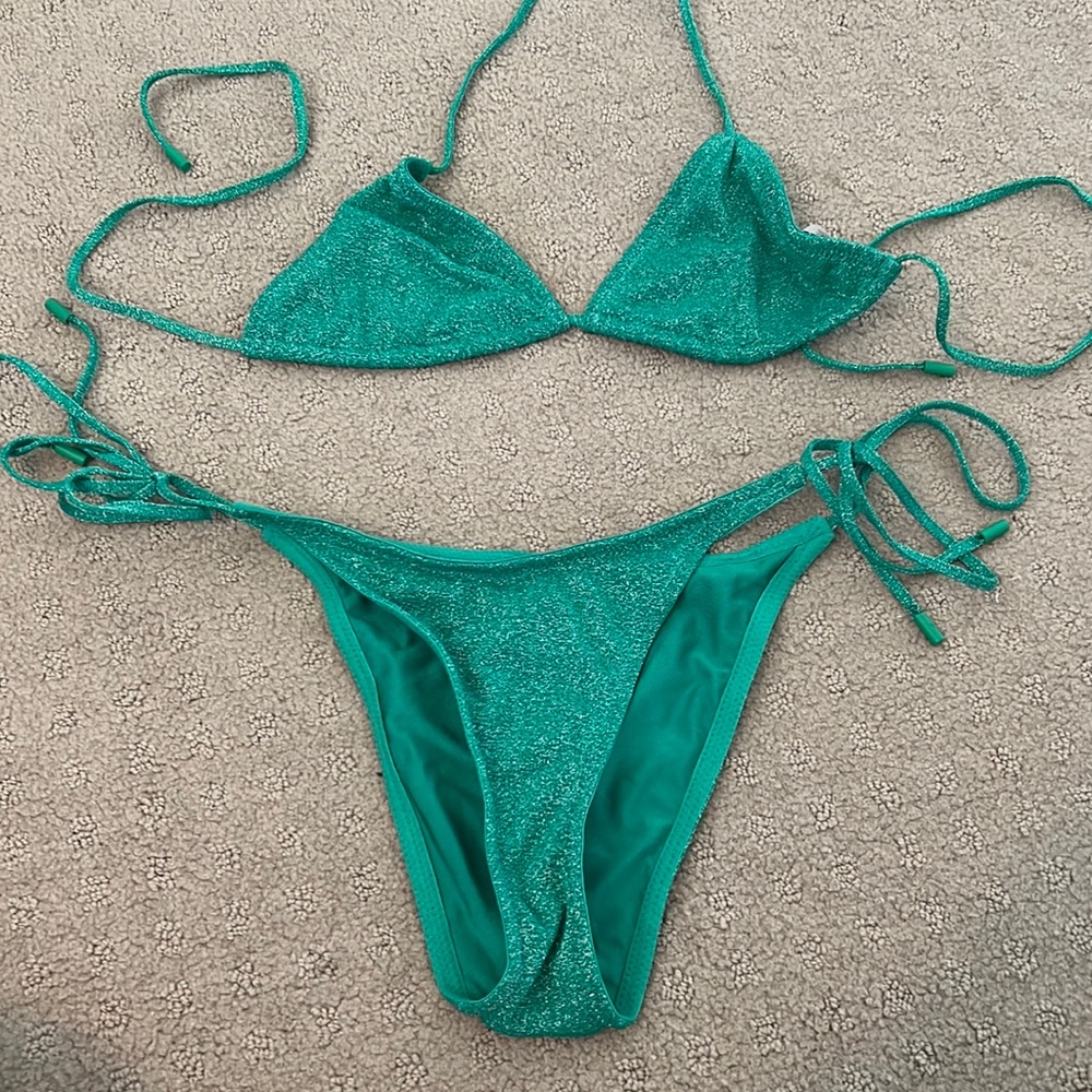 triangl vinca jaded sparkle bikini